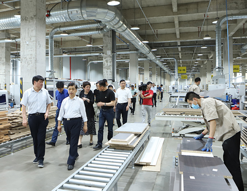  安徽省人大常委會委員、財經(jīng)工委主任張萬方一行蒞臨易高家居調(diào)研指導